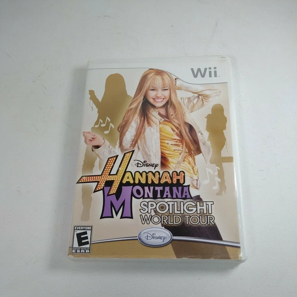 DISNEY Hannah Montana Spotlight World Tour Nintendo‎ Wii GAME COMPLETE MILEY
